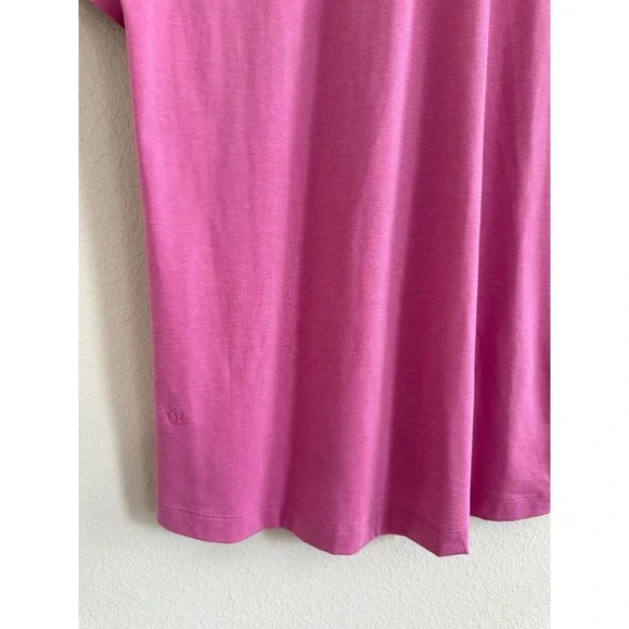 Lululemon Evolution Short Sleeve Polo Oxford Shirt Pink Mens Large Golf Athletic - Picture 3 of 9